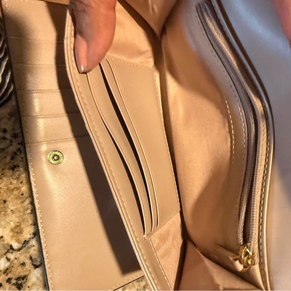 MCM Navy Blue Long Trifold Wallet - Picture 10 of 11